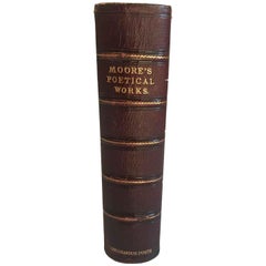 Antique Fore-Edge Leather Book of Moore's Poetical Works