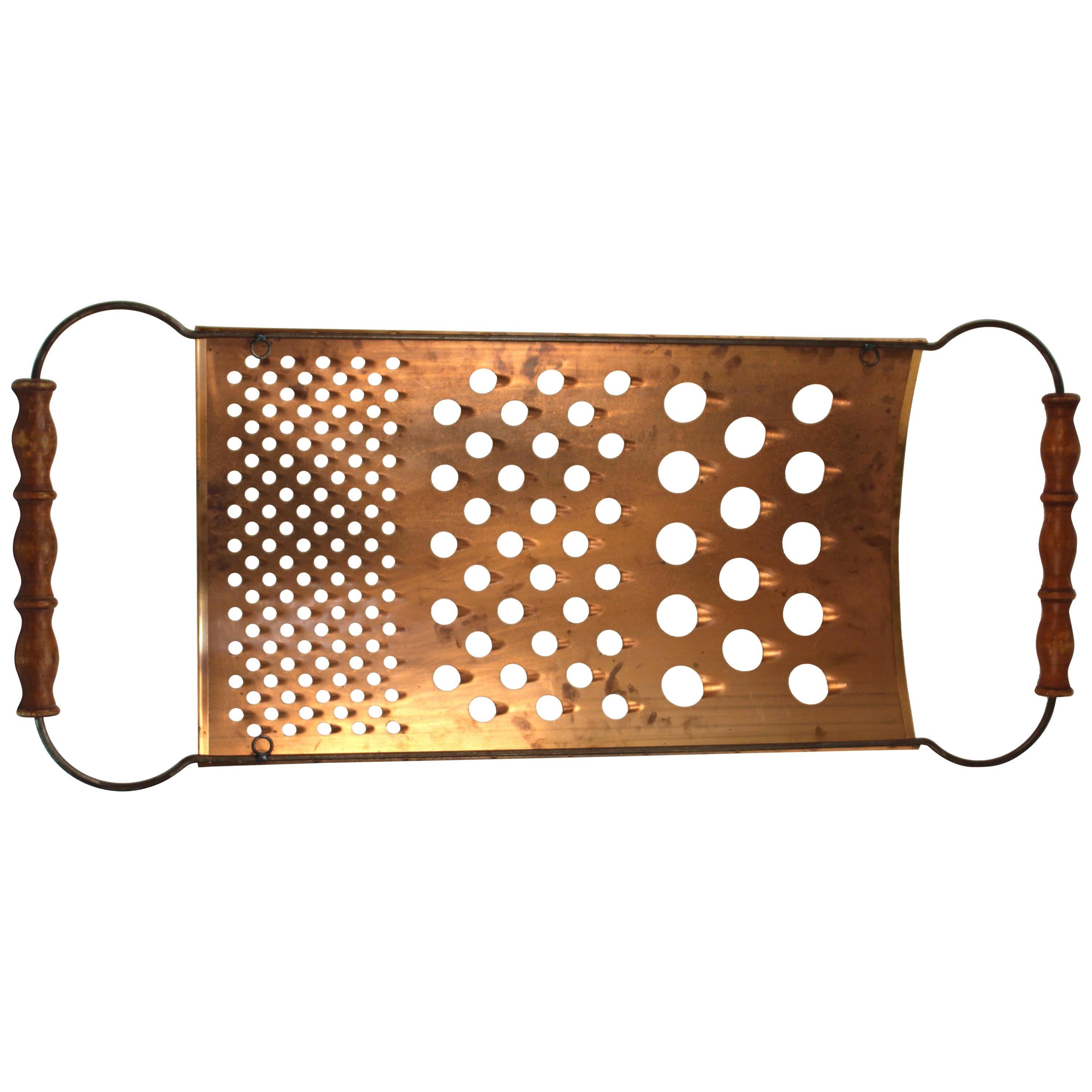 Curtis Jere Oversized Cheese Grater Wall Sculpture For Sale