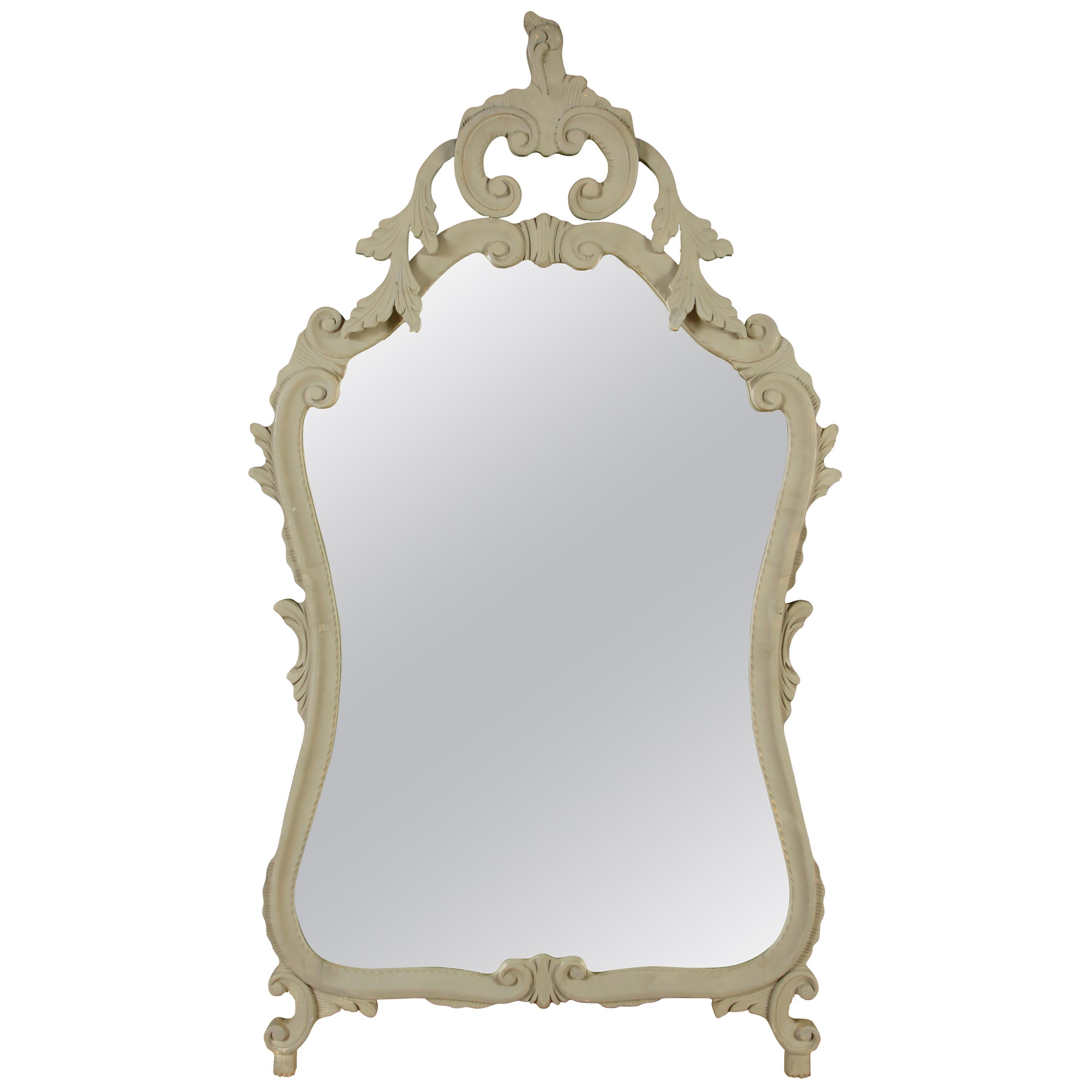 Gray French Vintage Mirror