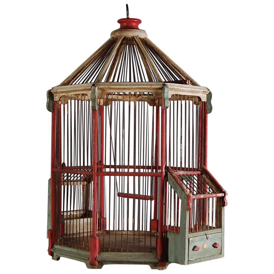 Early 20th Century French Patriotic Birdcage