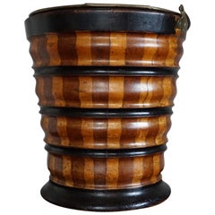 Marvelous Design & Colors 19th Century Two-Tone Wooden Dutch Regency Tea Bucket