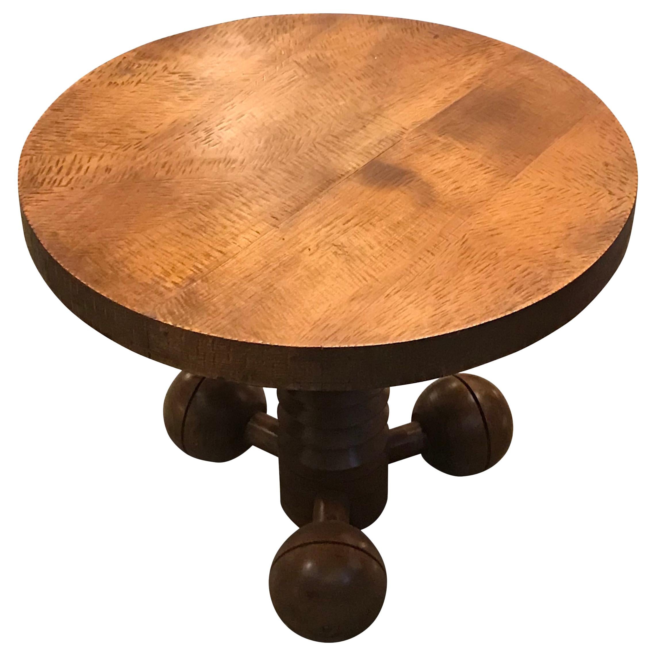 Dudouyt Round Coffee Table, France, Mid Century