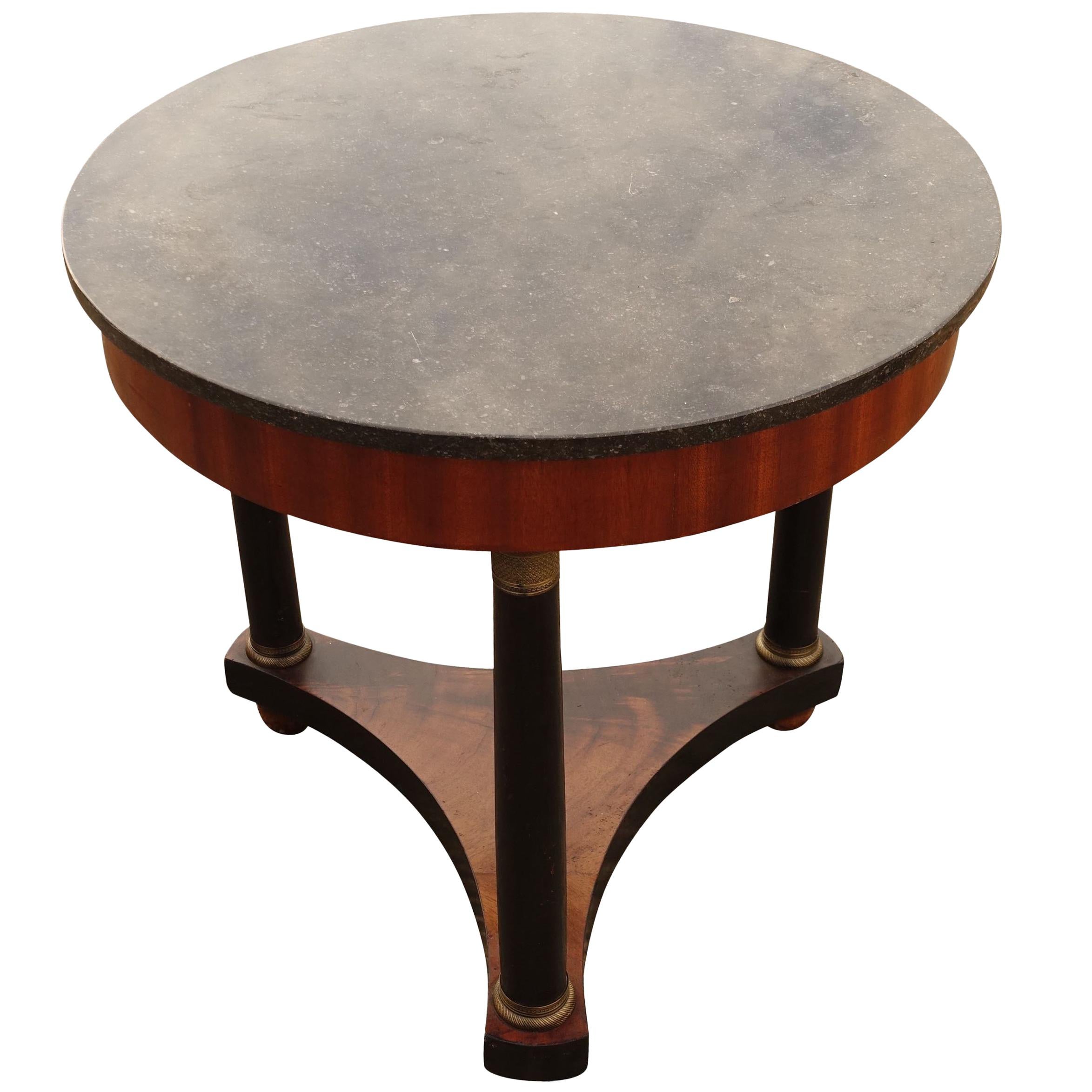 19th Century French Empire Round Side Table