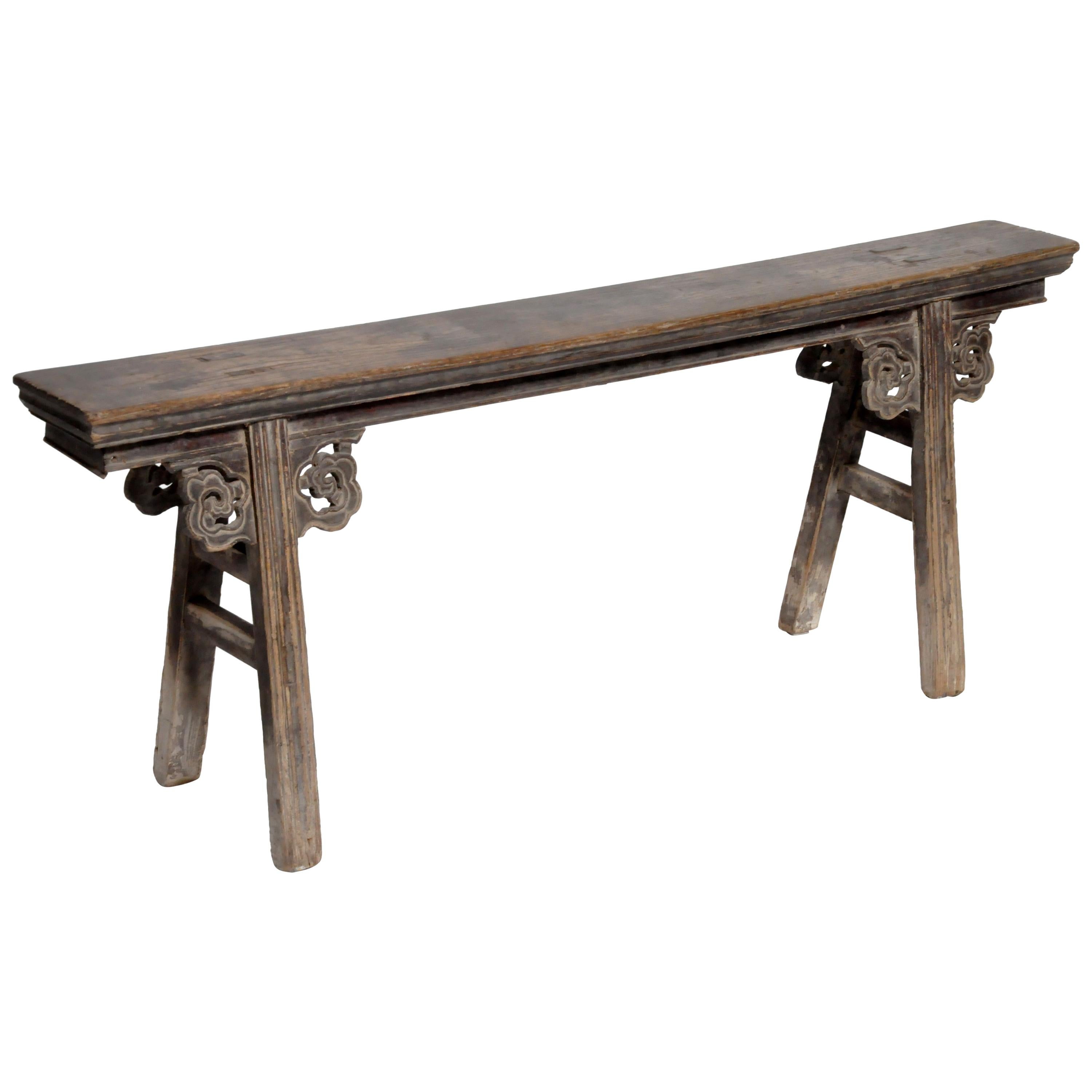 Middle Qing Dynasty Chinese Bench Century