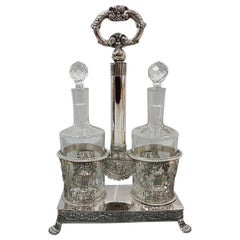 Italian Silver 950 Cruet by Gioanni Gilardi, Silversmith in Turin, 1824