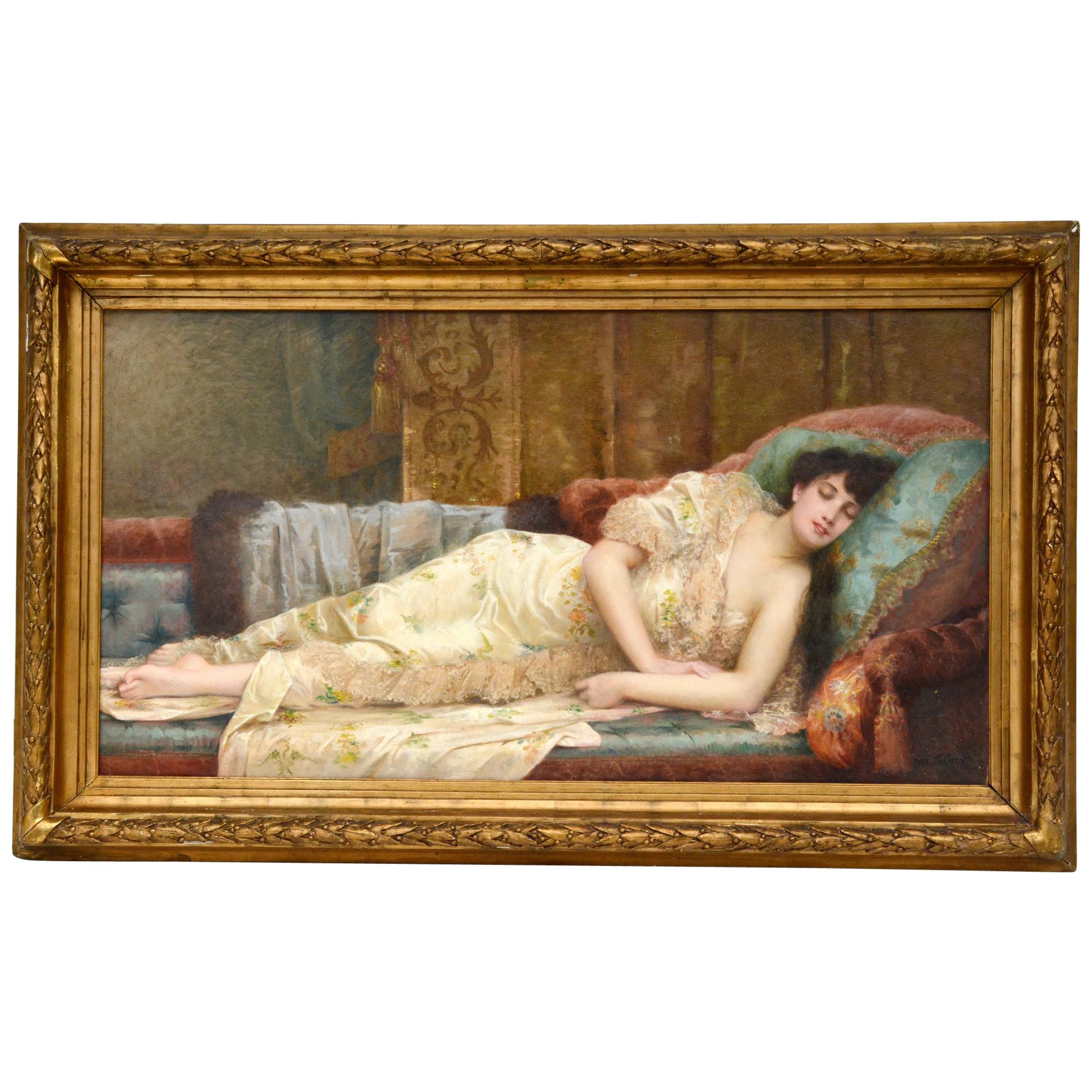 Paul Prosper Tillier, a Sleeping Beauty, 1870s