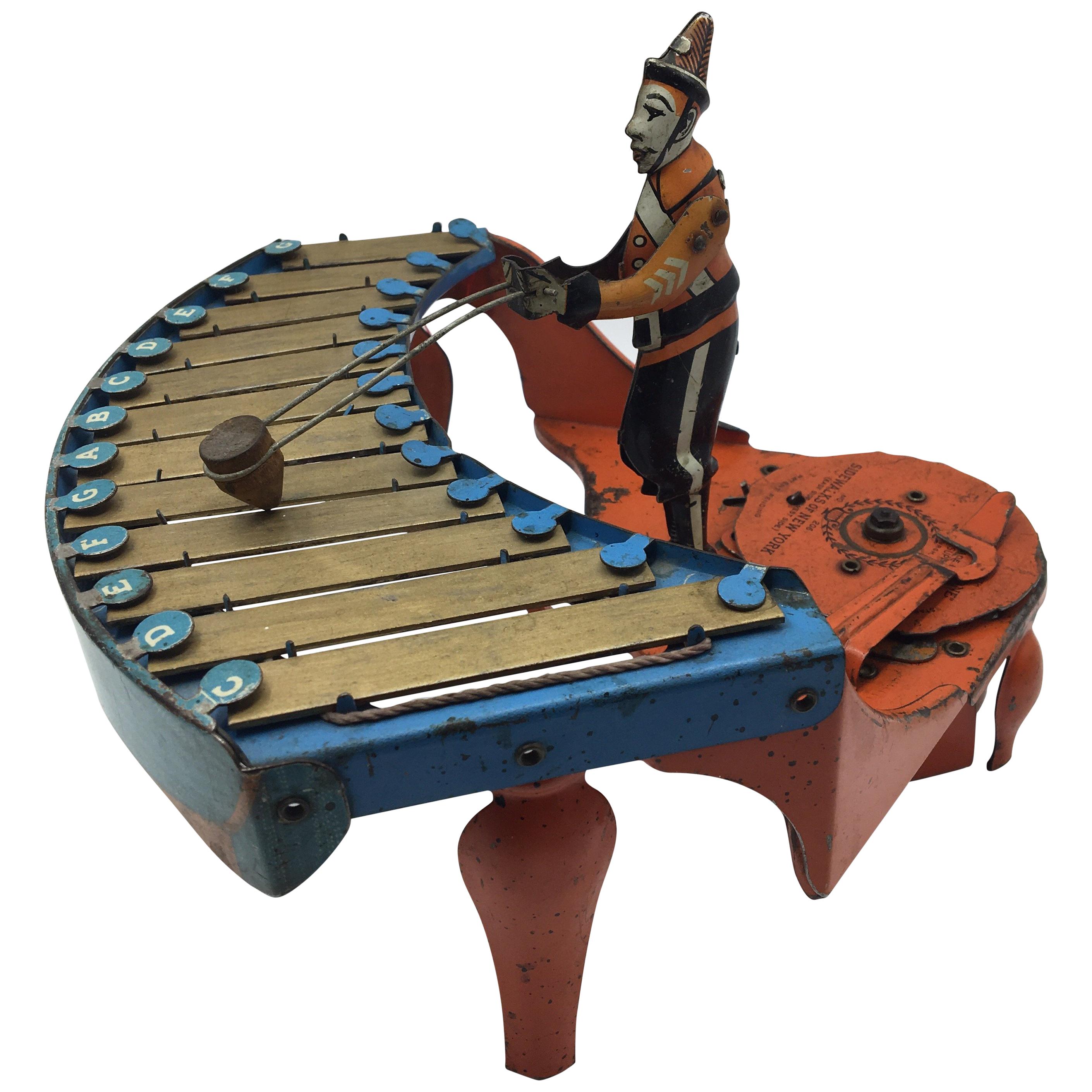 Wolverine Zilotone No. 48 Wind Up Musical Toy, circa 1930s For Sale