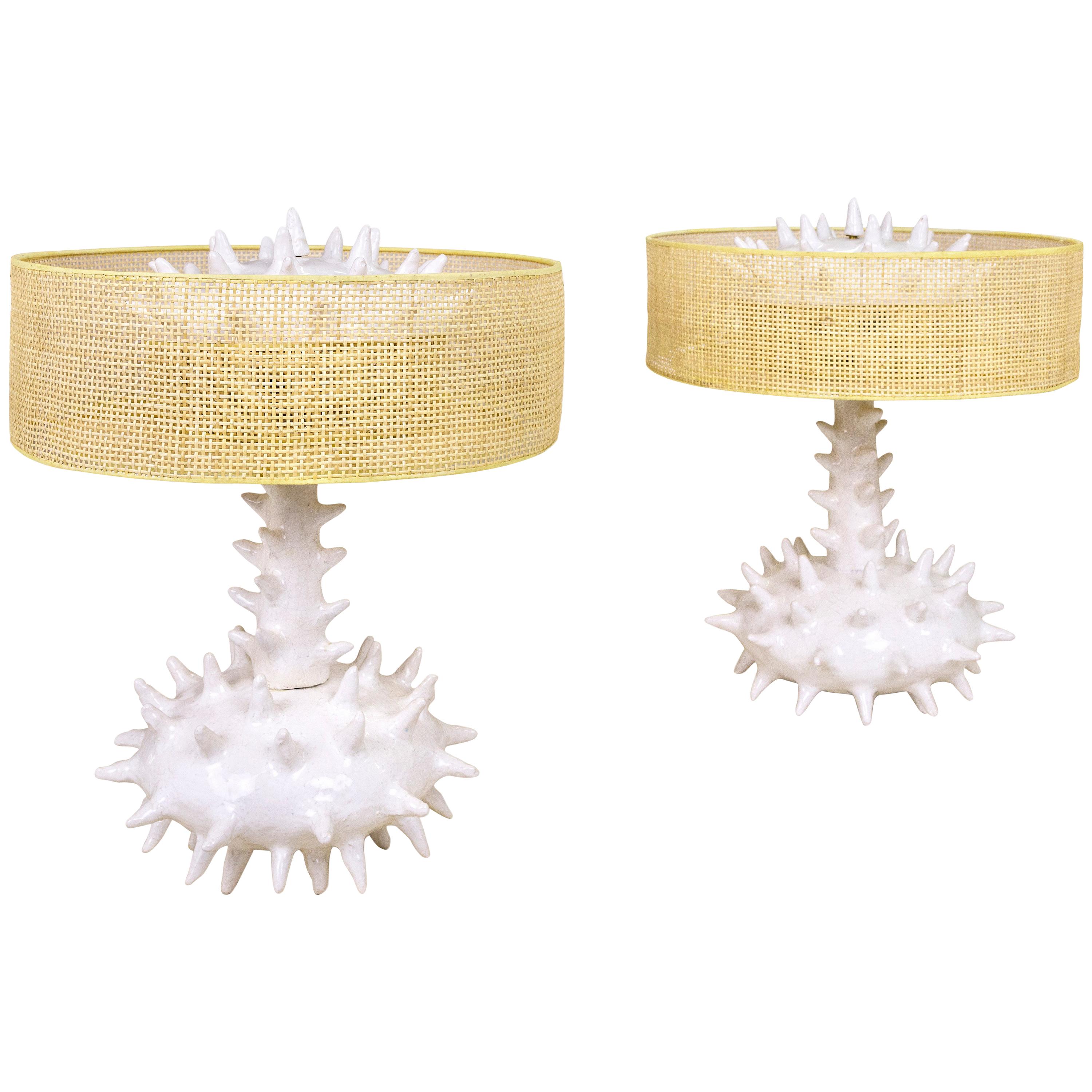 Pair of Jacques Darbaud & Maïna Gozannet Table Lamps, 2016, France For Sale