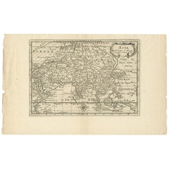 Antique Map of Asia by Sanson, circa 1705