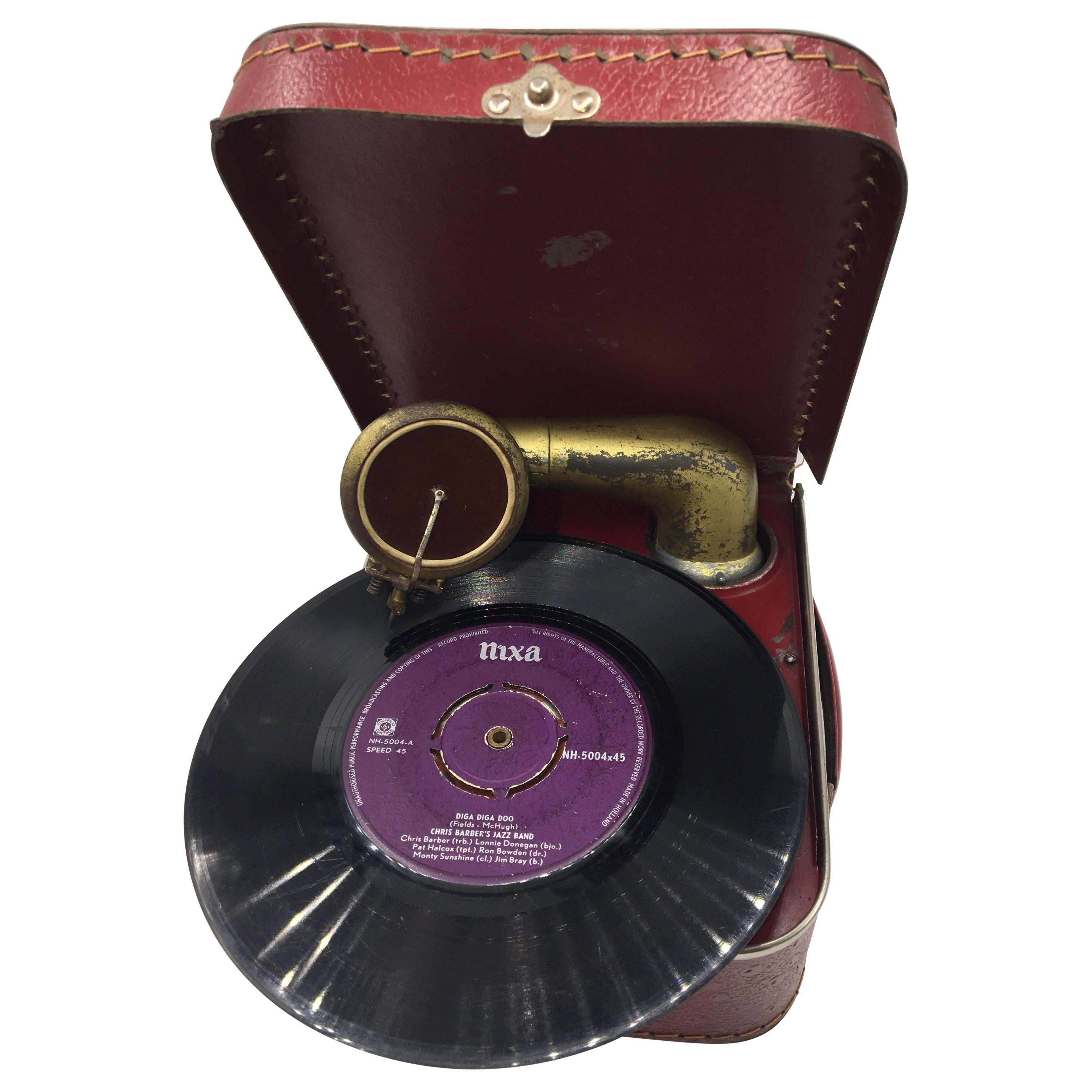 Vintage Gramophone with Original Box, Germany, 1920 For Sale