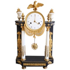 French Empire Clock Return from Egypt