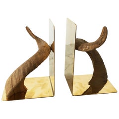 Carl Auböck Bookends Model 5672, Pair, Austria, 1950s