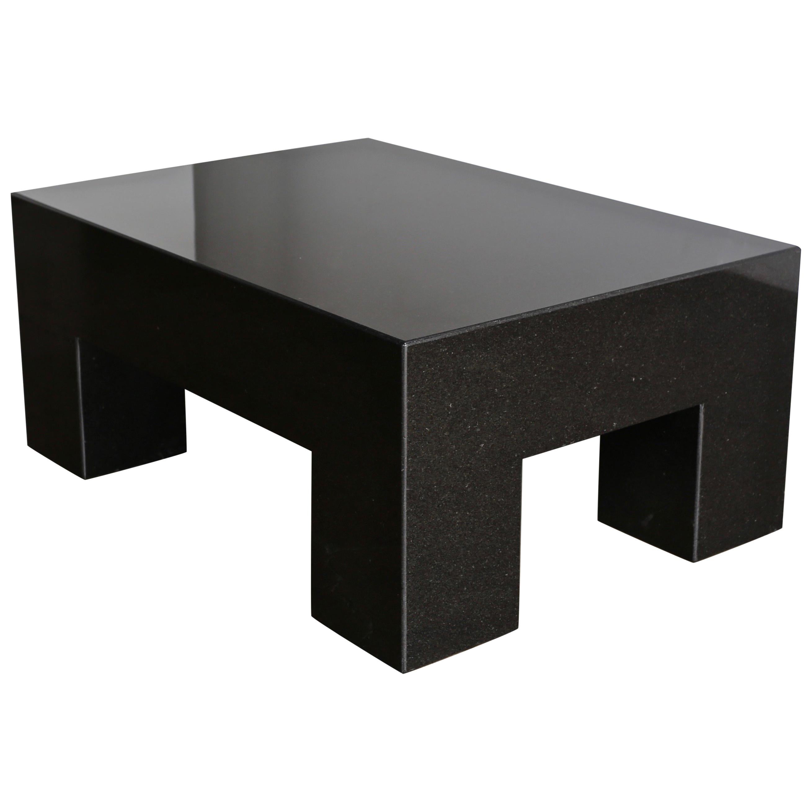 Modernist Italian Granite Coffee Table, circa 1980 