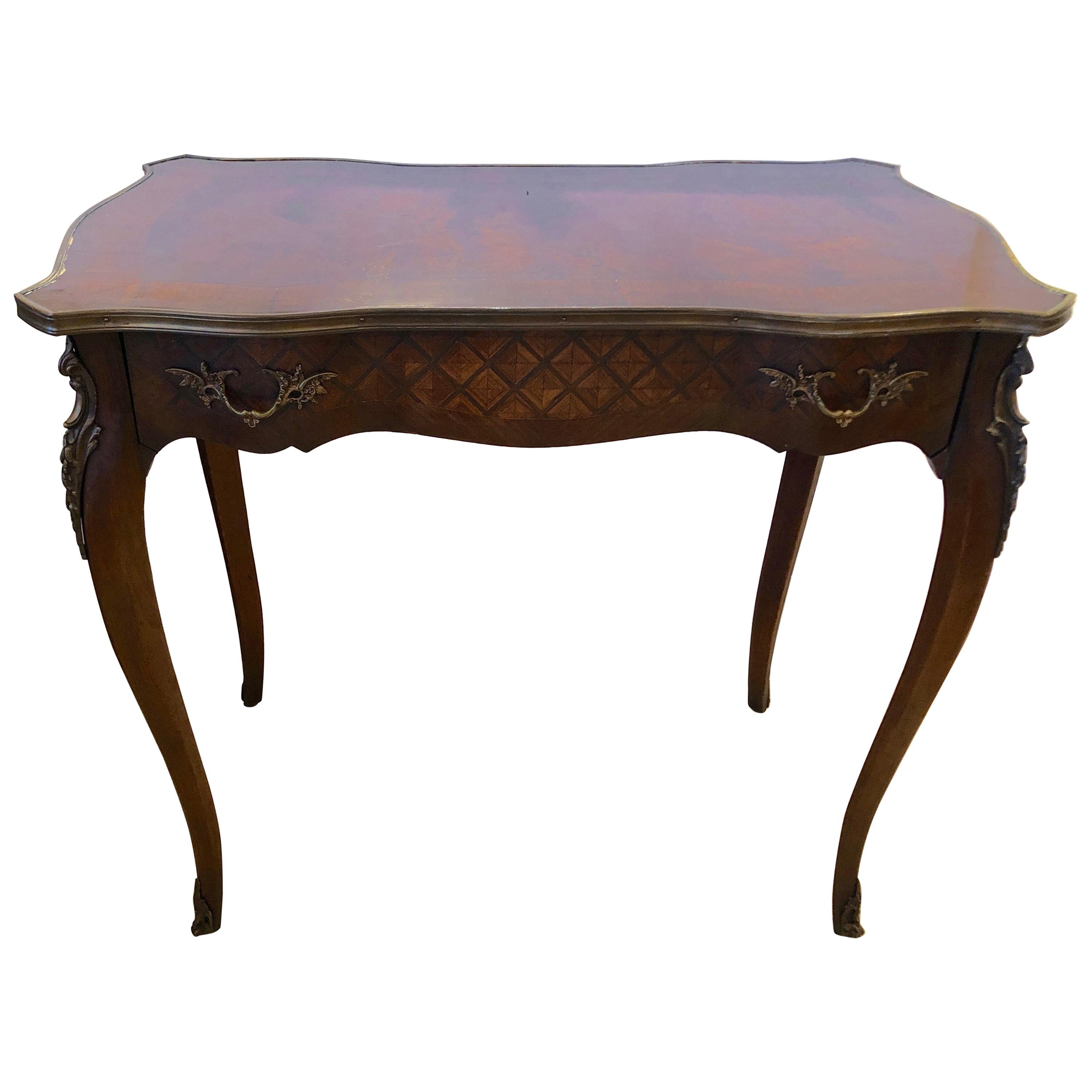 Lovely 19th Century French Writing Desk Console or Side Table