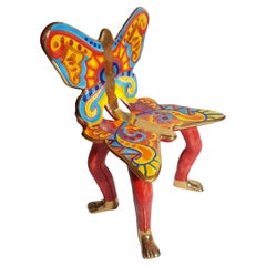 Pedro Friedeberg Ceramic Butterfly Chair Sculpture