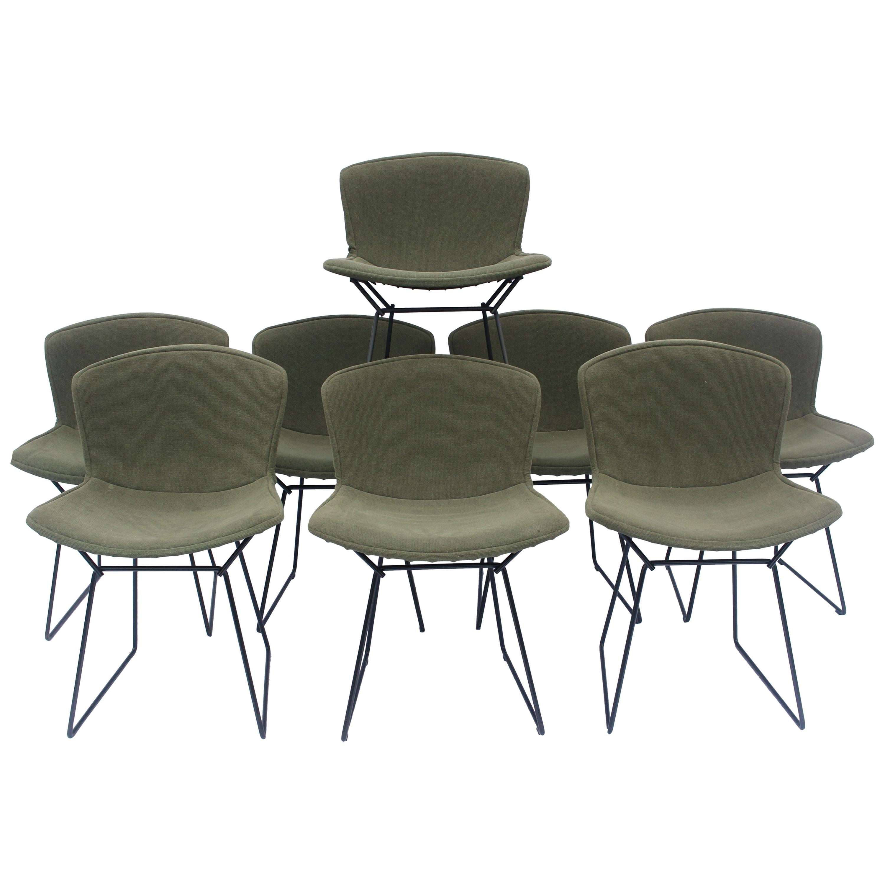 Set of 6 or 8 Harry Bertoia for Knoll Wire Chairs, 1960s-1970s