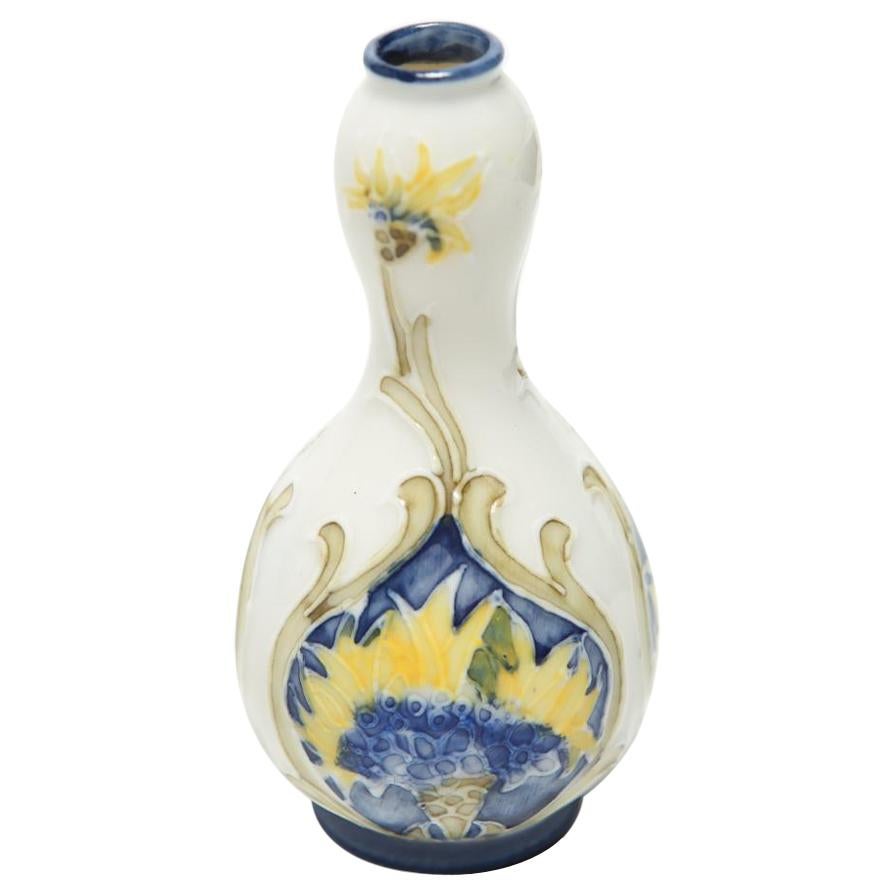Art Nouveau Diminutive Porcelain Gourd-Shaped Vase For Sale