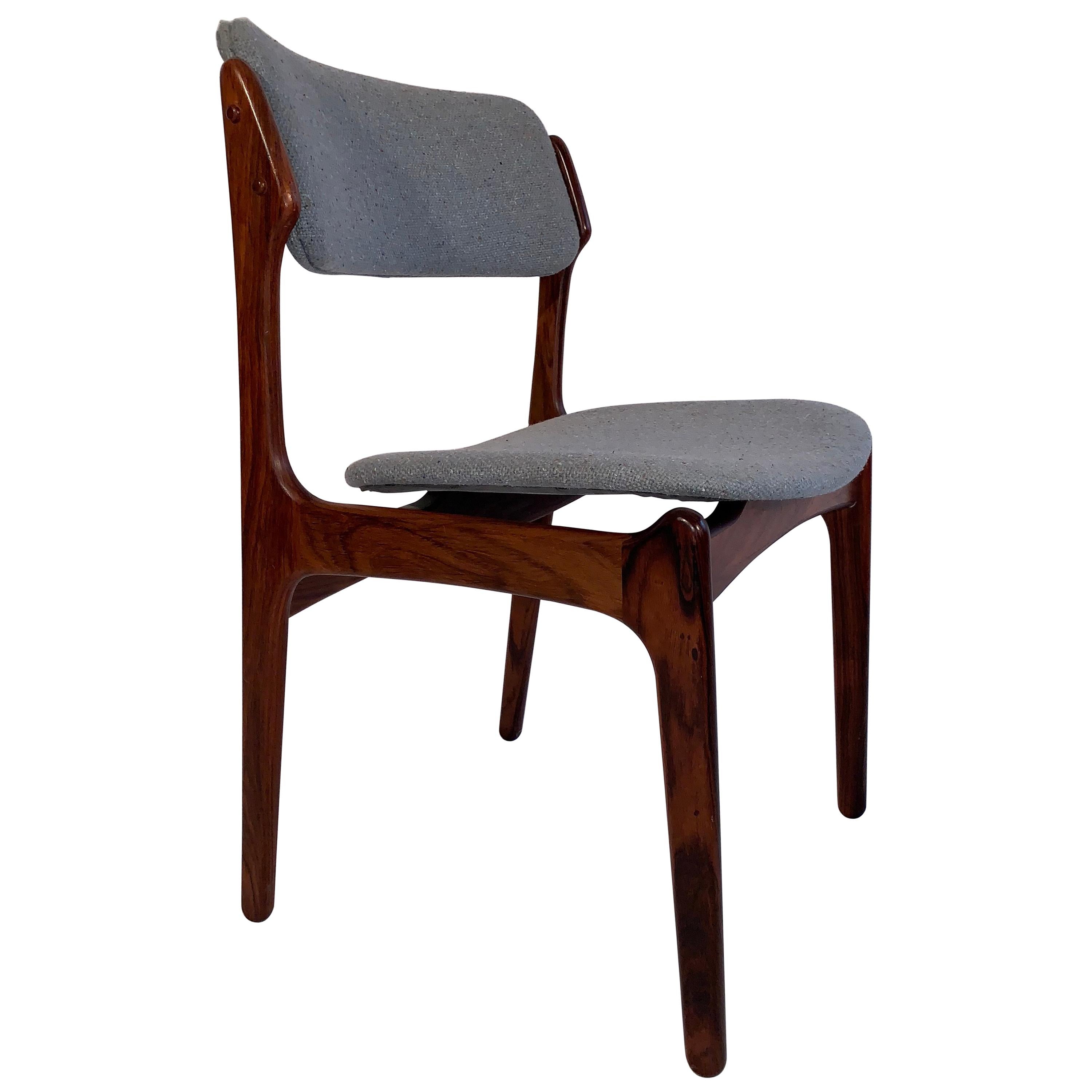 Set of 8 Erik Buch Rosewood Dining Chairs Denmark