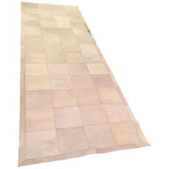  Restoration Hardware Cowhide Runner in Ivory by  Ben Soleimeni 2 x8