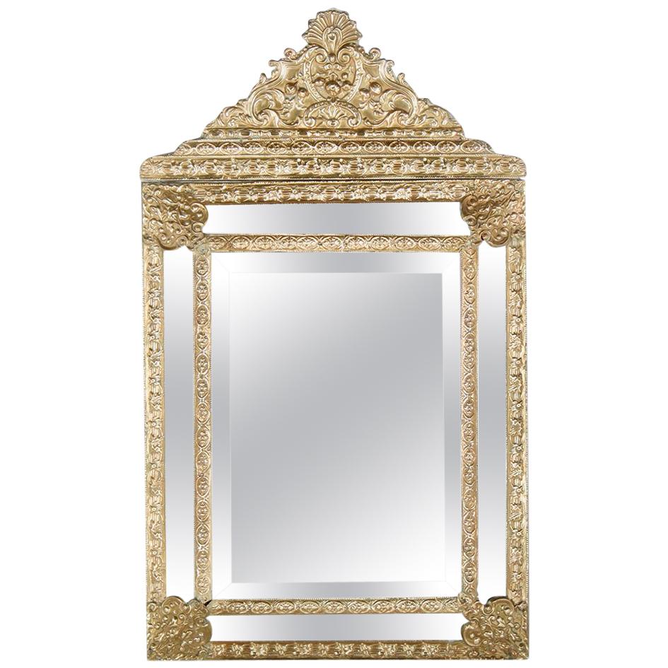 French Repousse Mirror from Paris