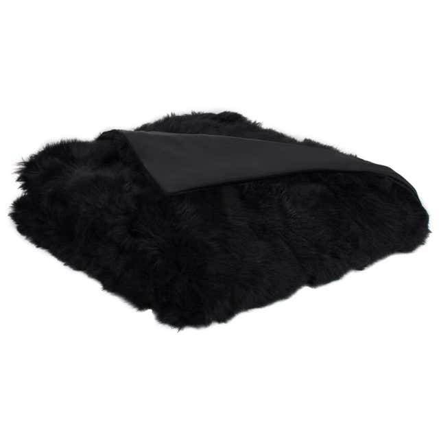 Navy Blue Rex Rabbit Fur Throw For Sale at 1stDibs | rex rabbit fur ...