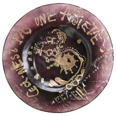 Salvador Dali « CECI N'EST PAS UNE ASSIETTE » N 01151 par Daum, France, ca. 1970