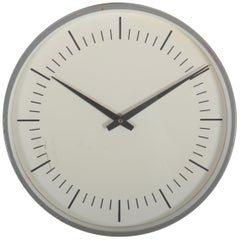 Midcentury Wall Clock by LM Ericsson