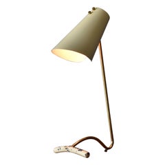 Valinte, Table Lamp for Paimio Sanatorium, Brass, Tin, Cast Iron, Finland, 1950s