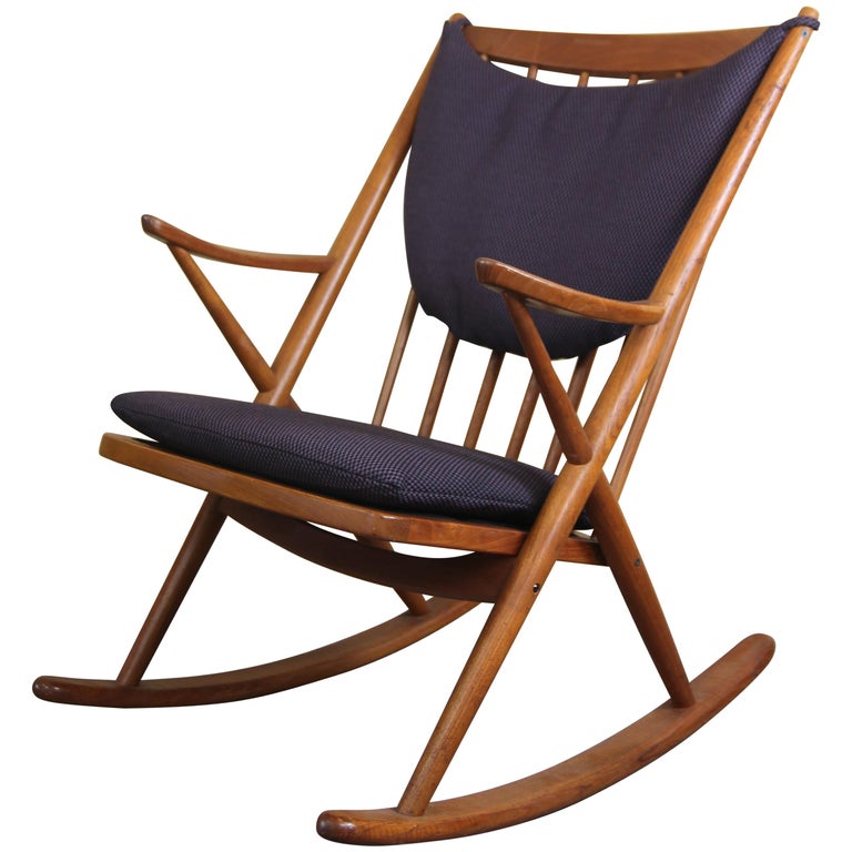 Danish Rocking Chair by Frank Reenskaug for Brahmin Mobler at 1stDibs | frank  reenskaug rocking chair, reenskaug rocking chair