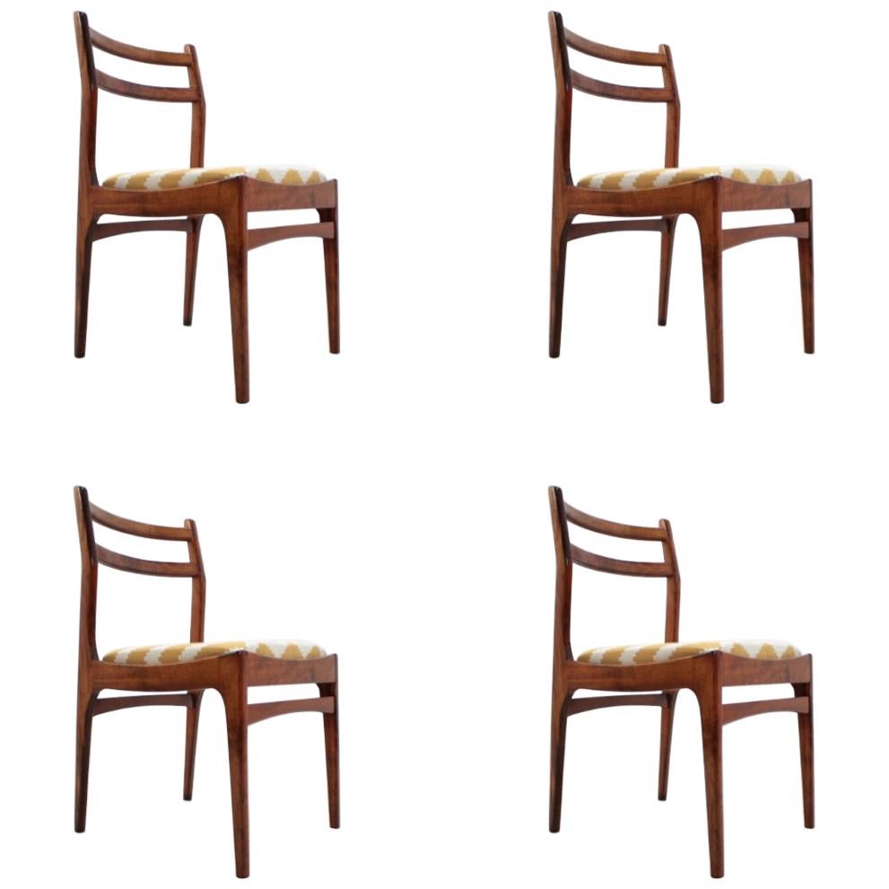 Set of Four Midcentury Dining Chairs, Denmark, 1960s For Sale
