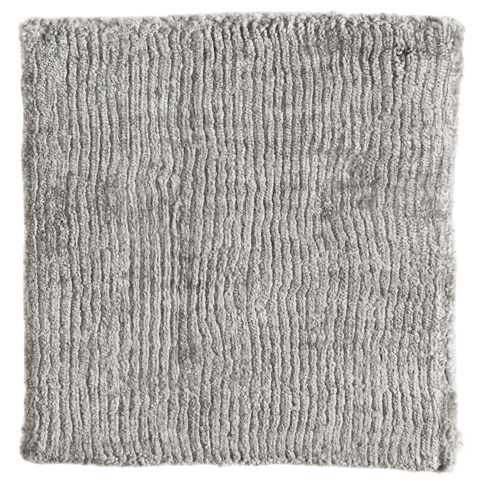 Contour Lines Silver Area Rug at 1stDibs