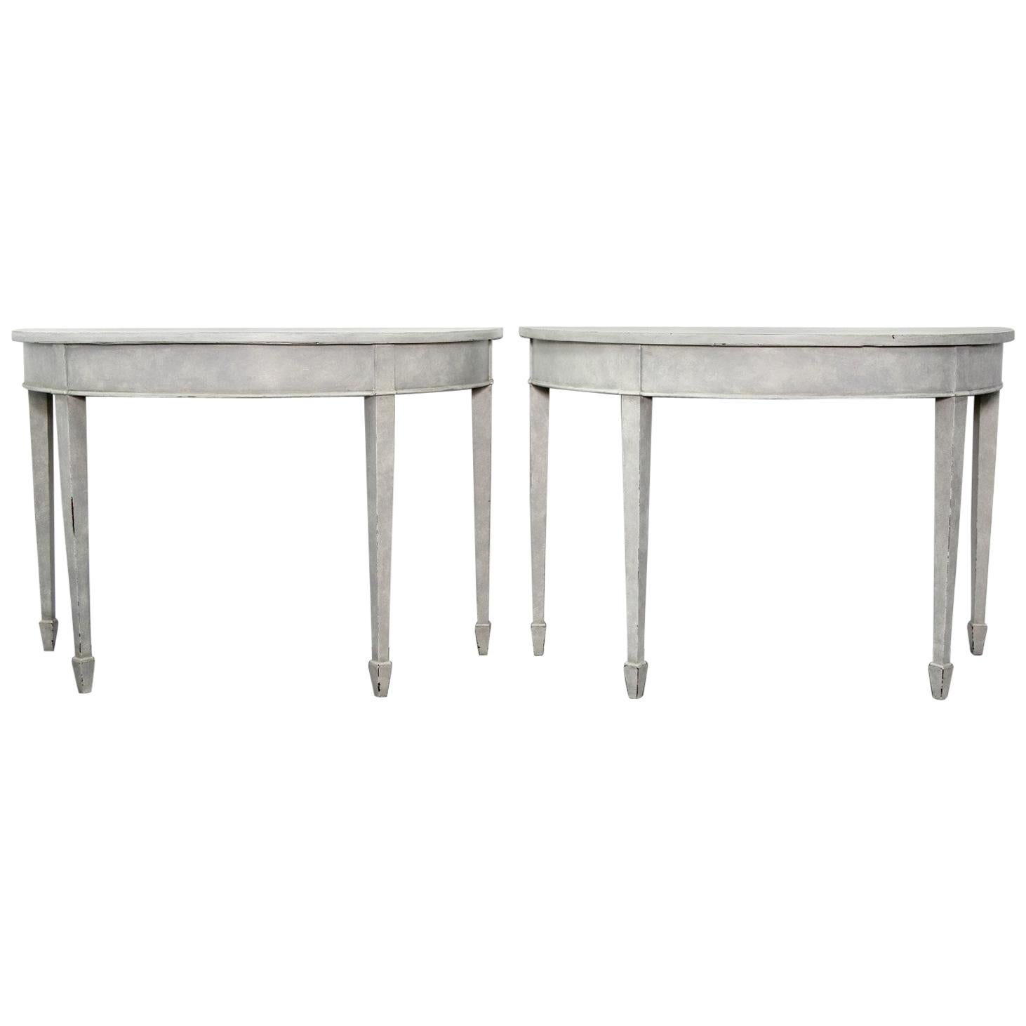 Pair of Swedish Style Console Tables