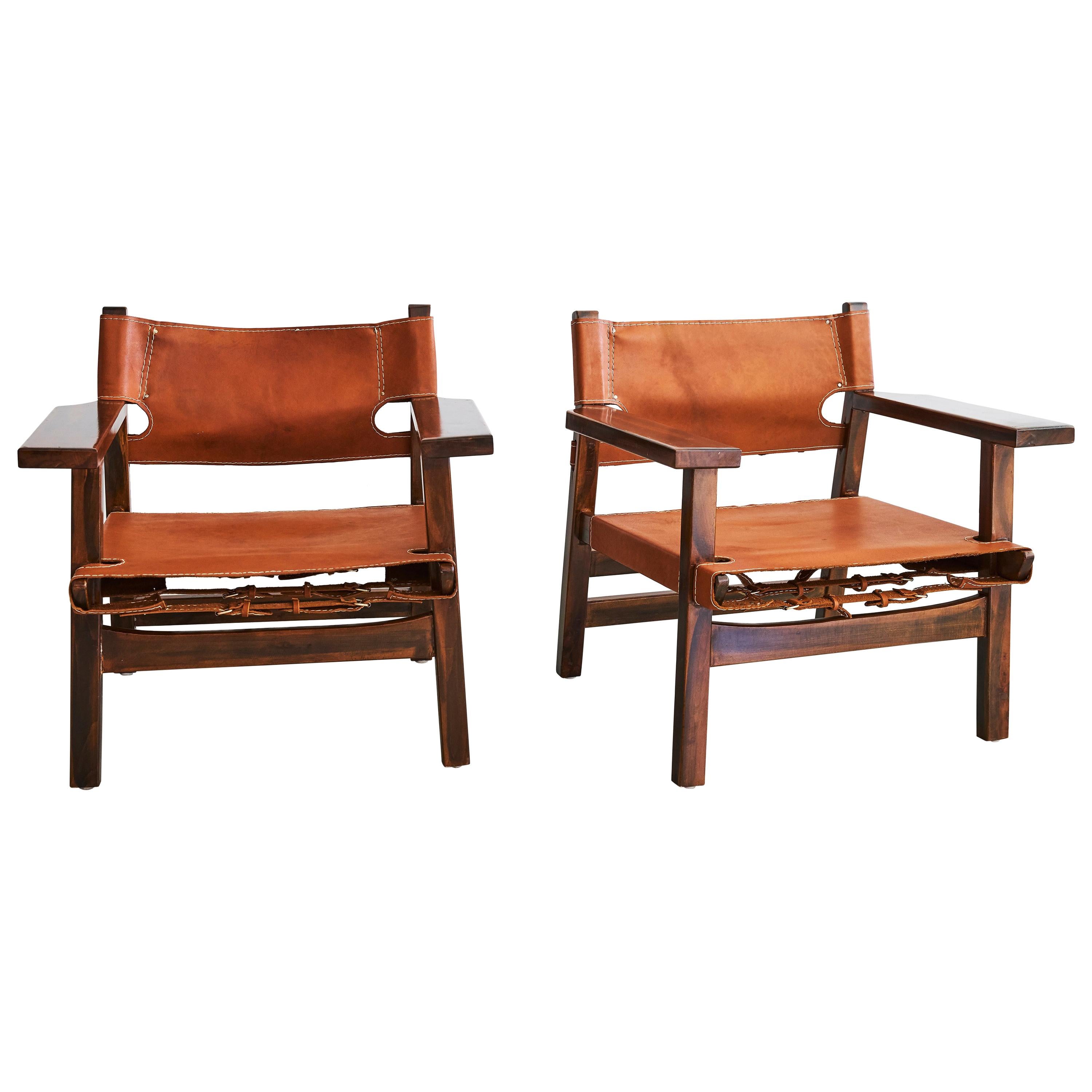Leather Campaign Chairs