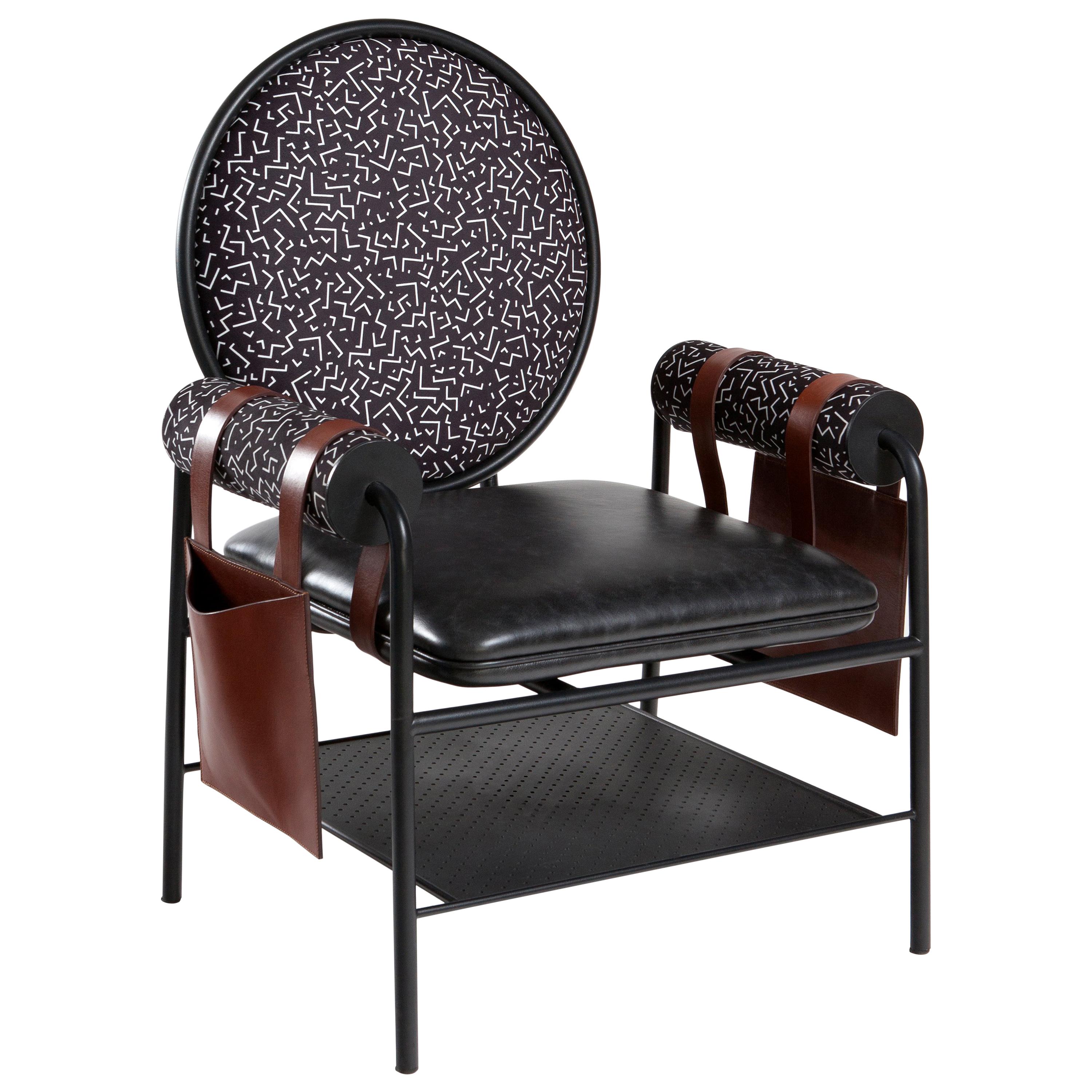 Q-Stuhl, moderner Art-Déco-Sessel im Angebot