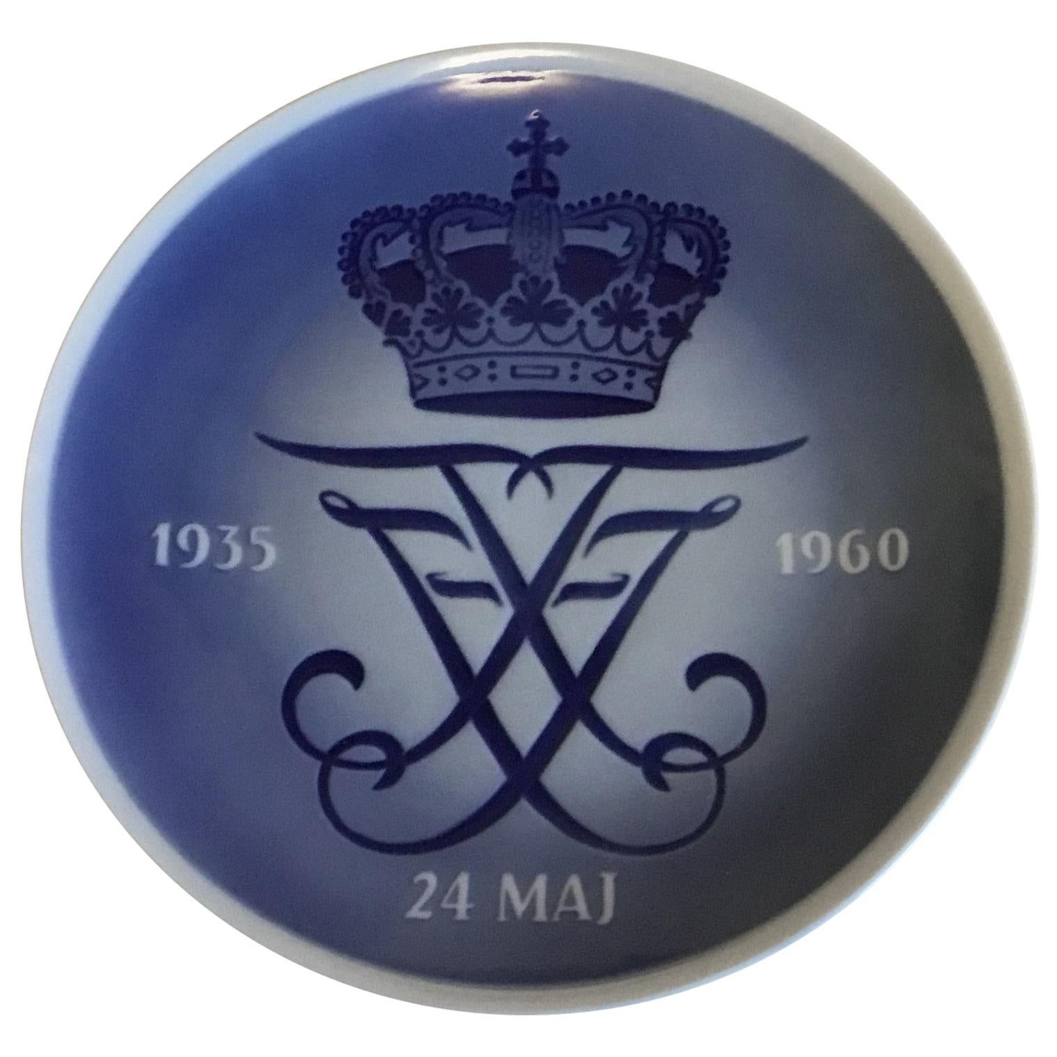 Royal Copenhagen Commemorative Plate from 1960 RC-CM308 For Sale