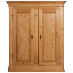 Solid Spruce Wardrobe, Engadine, Late 1800