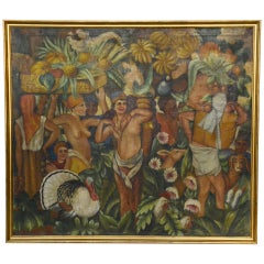 Circle/Follower of Henri Rousseau, Exotic Market Scene, circa 1925