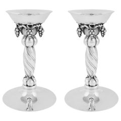 Georg Jensen Grape Candlesticks #263B