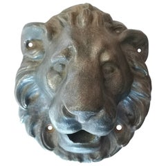 Lion Head Iron Fountain Garden Spout