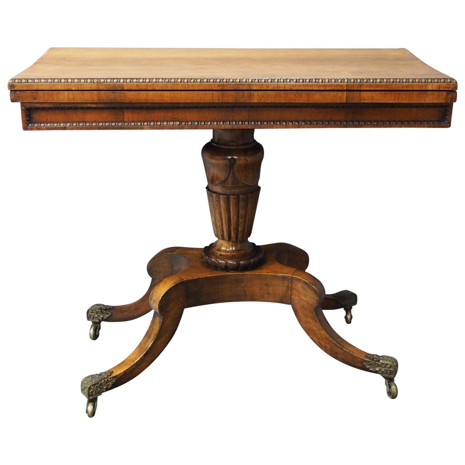 George III Scottish Rosewood Games Table For Sale