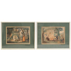 Used Pair of Lithographies from the Virgin Islands, 19th Century