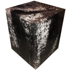 Wood and Resin Cube Table from Indonesia