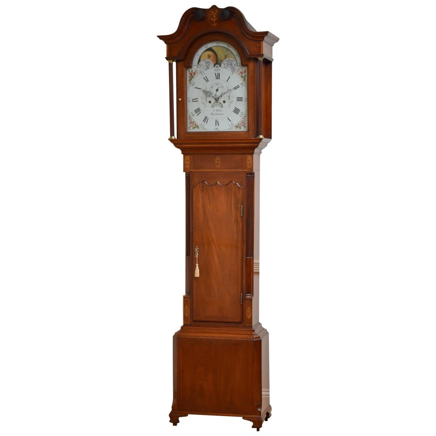 George III Longcase Clock by J. Wilde, Macclesfield