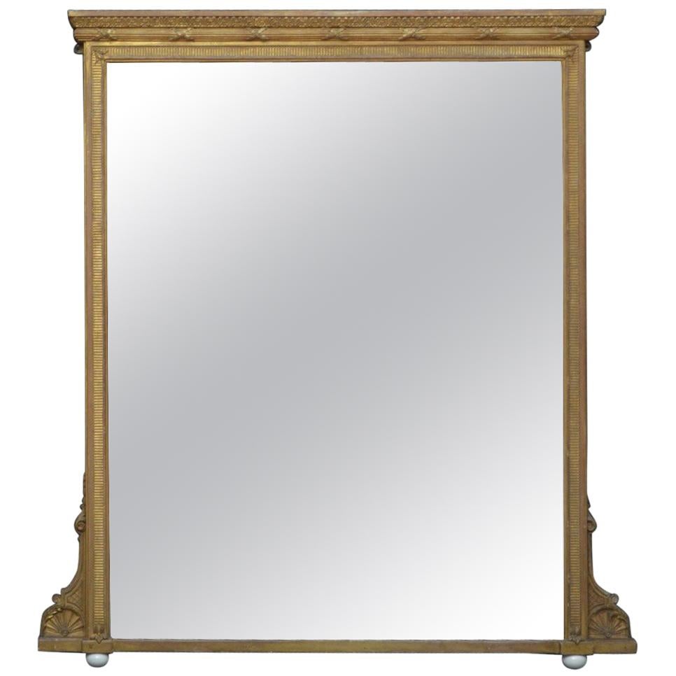 Large Regency Gilt Mirror