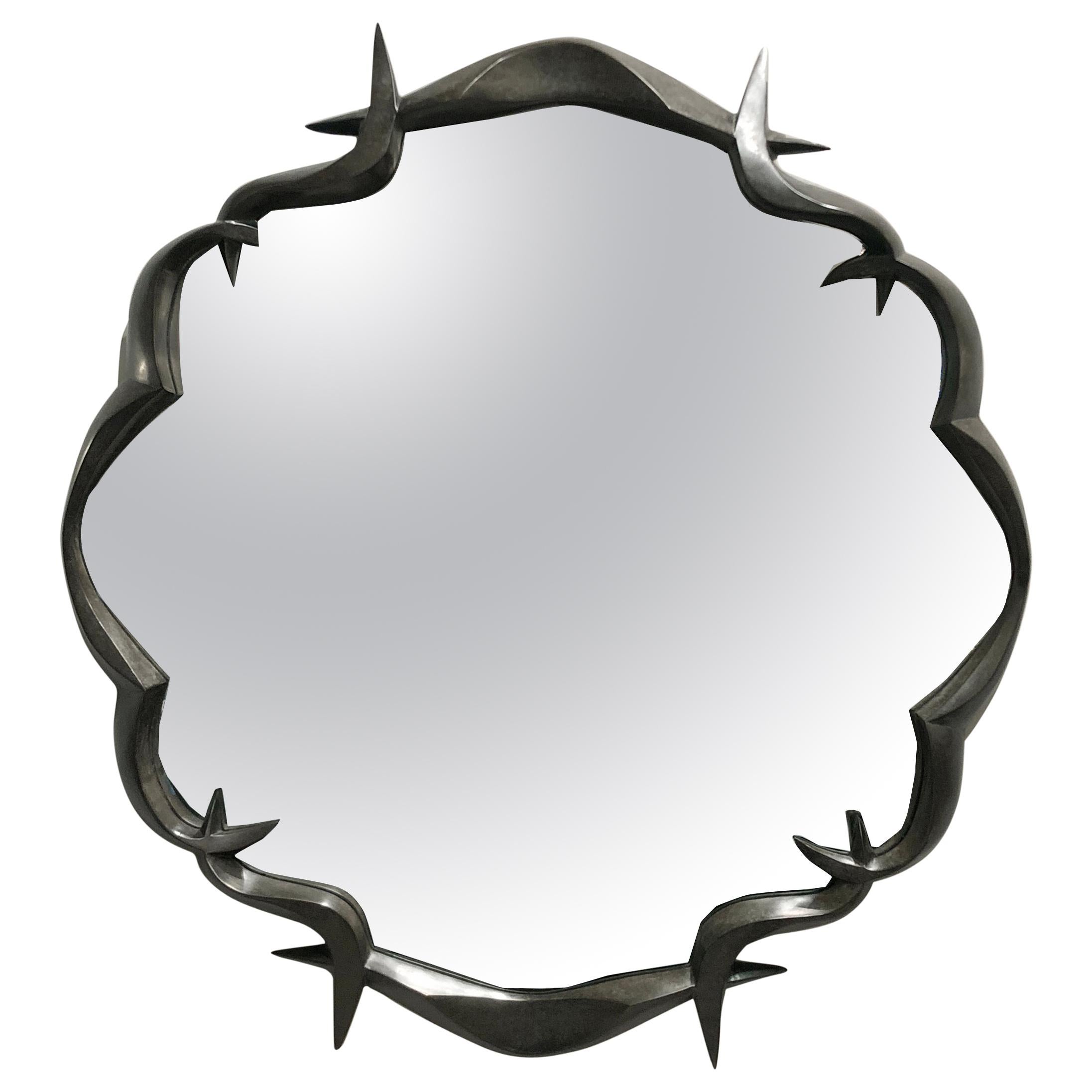 Bronze Framed Mirror by Anasthasia Millot, France, 2018