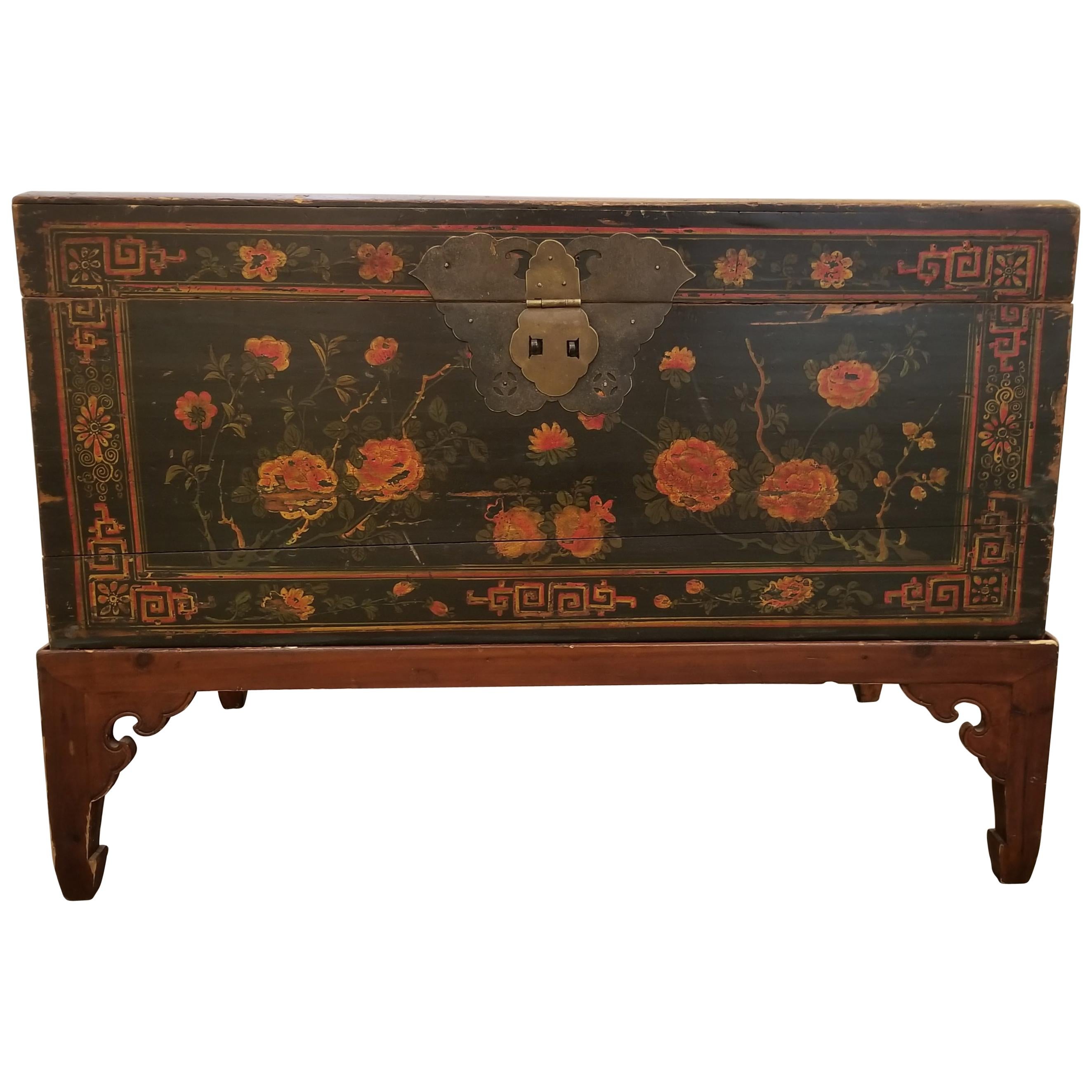 Chinese Trunk on Stand