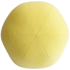 Yellow Round Ball Throw Pillow