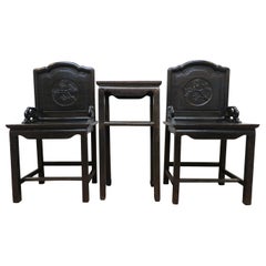 Qing Dynasty Zitan Chair Set