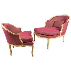 Fabric Chaise Longues