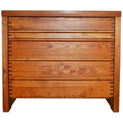 Pierre Chapo Solid Elm Chest of Drawers, RO9